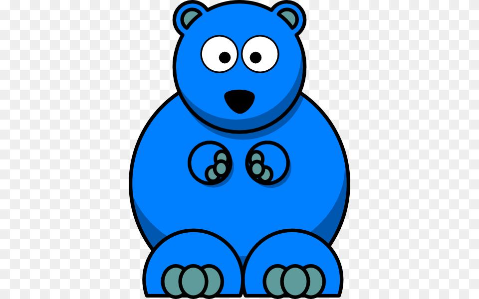 Blue Bear Paw Clipart, Animal, Mammal, Wildlife Png