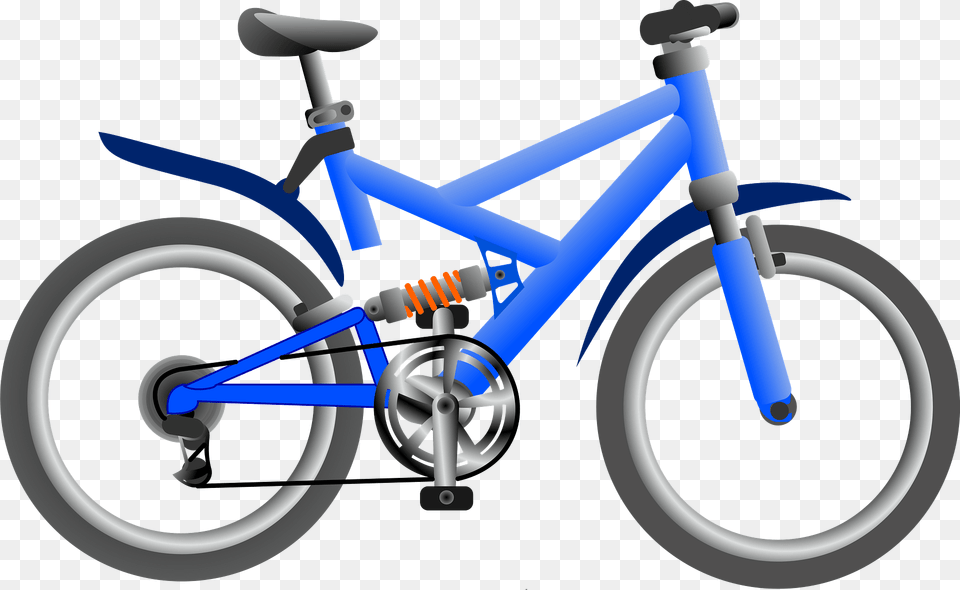 Blue Bike Clipart, Bicycle, Transportation, Vehicle Free Png