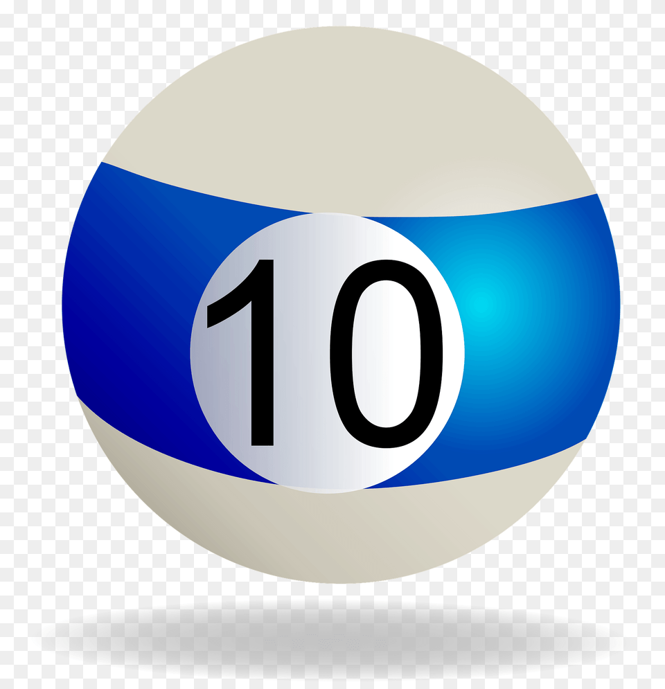 Blue Billiard Ball Clipart, Sphere, Text, Number, Symbol Free Png