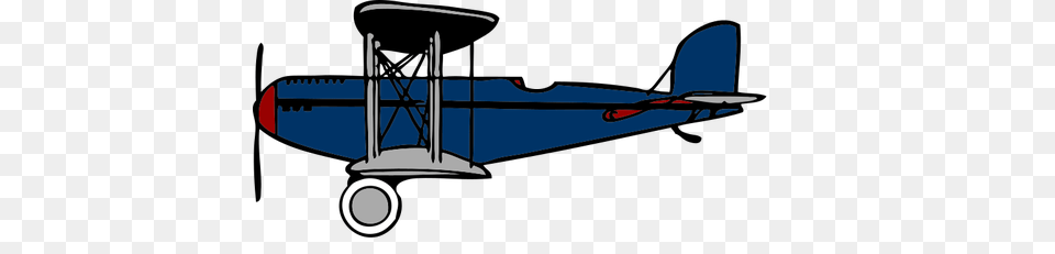 Blue Biplane, Aircraft, Airplane, Transportation, Vehicle Free Png