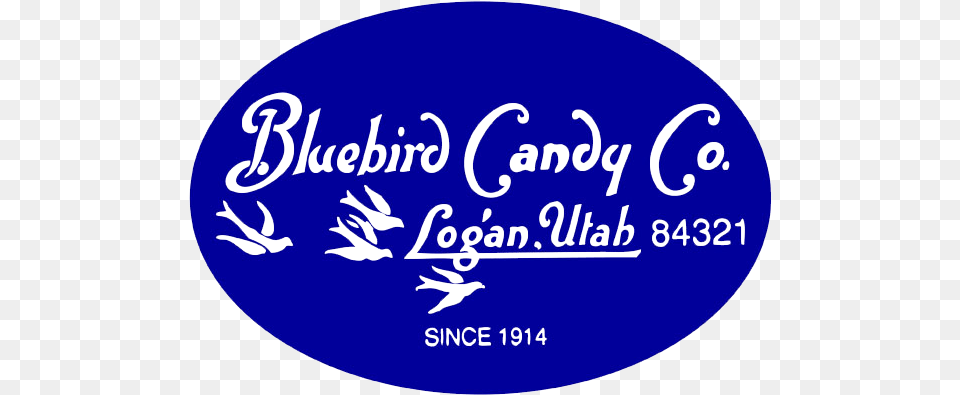 Blue Bird Candy Bluebird Candy Co Logo, Oval, Disk, Text Png Image