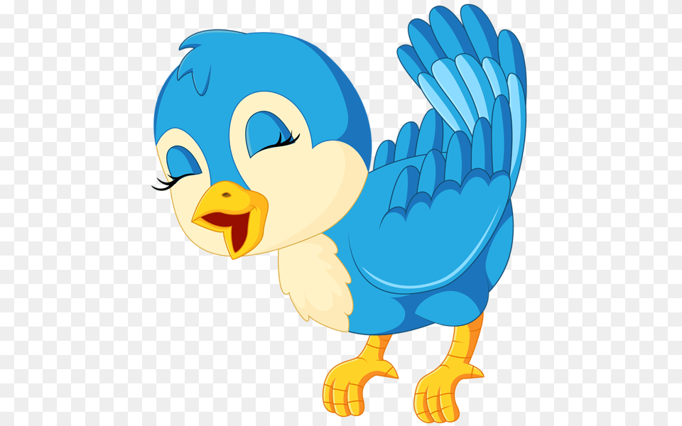 Blue Bird Cartoon Clip Art, Baby, Person, Animal Free Png Download