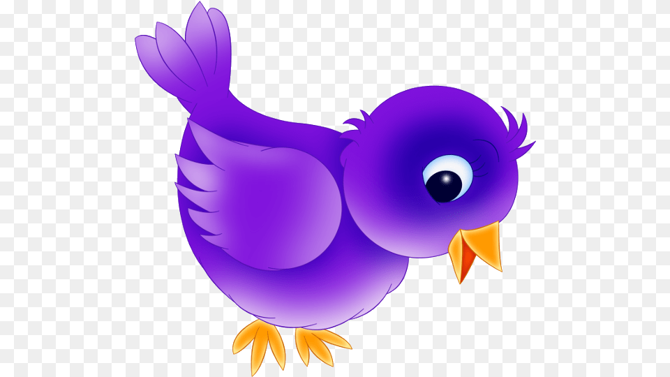 Blue Bird Clipart Clipartingcom Purple Bird Clipart, Animal, Beak, Jay, Fish Free Png Download