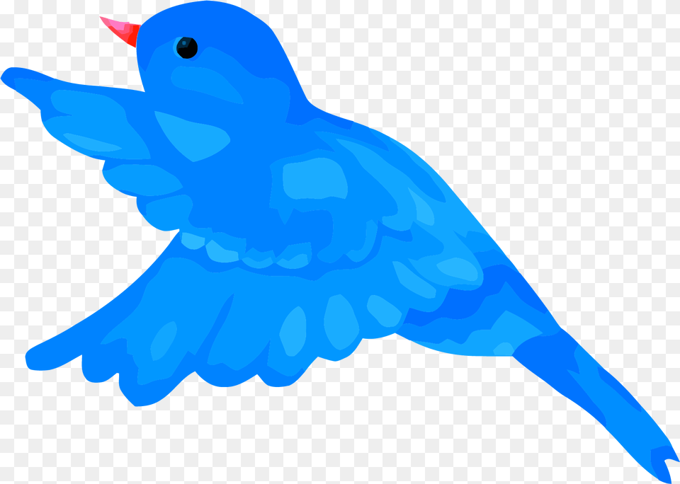 Blue Bird Clipart Mage Flying Bird Clipart Transparent, Animal, Bluebird, Fish, Sea Life Free Png