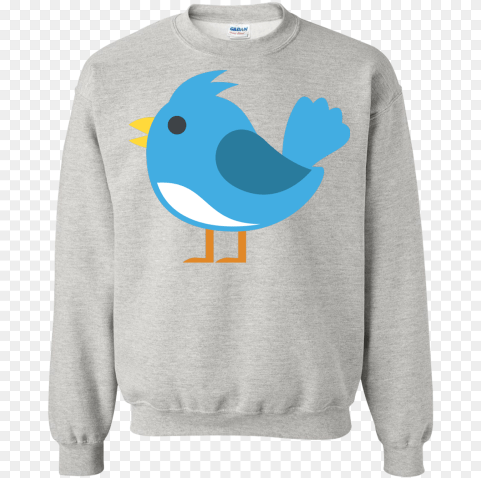 Blue Bird Emoji Sweatshirt Ford Focus Christmas Shirt, Clothing, Hoodie, Knitwear, Long Sleeve Free Png