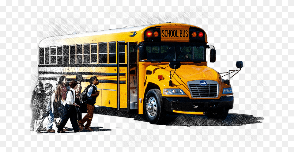 Blue Bird Vision Los Lunas School School Bus, School Bus, Transportation, Vehicle, Person Free Png Download