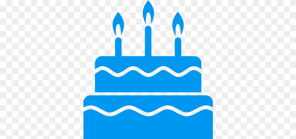 Blue Birthday Cake Birthday Cake Vector Icon, Birthday Cake, Cream, Dessert, Food Png Image