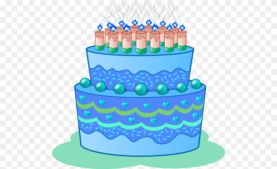 Blue Birthday Cake Clip Art Clipart Blue Cake Clip Art, Birthday Cake, Cream, Dessert, Food Free Png