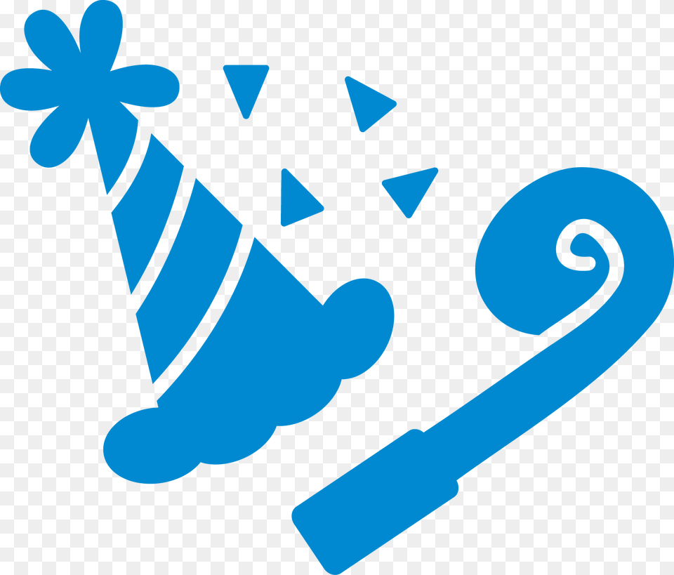 Blue Birthday Decor, Clothing, Hat Free Transparent Png