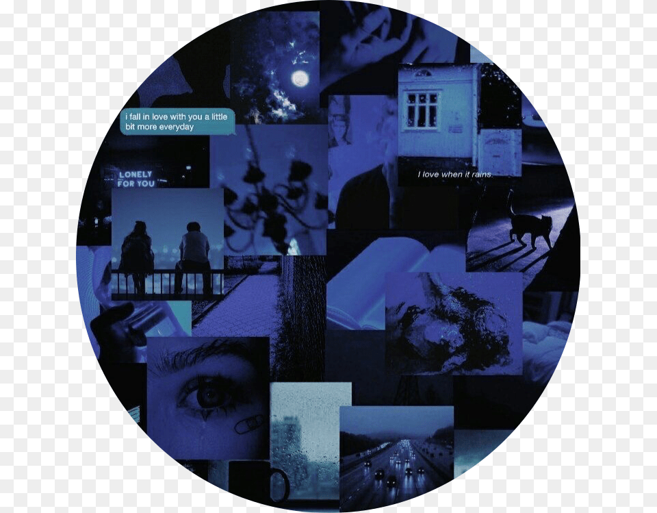 Blue Black Dark Aesthetic Background Freetoedit Chat Noir Edgar Allan Poe, Art, Collage, Person, Man Free Transparent Png