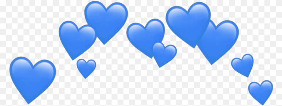 Blue Blueheart Hearts Heart Emoji Emojis Sticker Transparent Heart Crown Png
