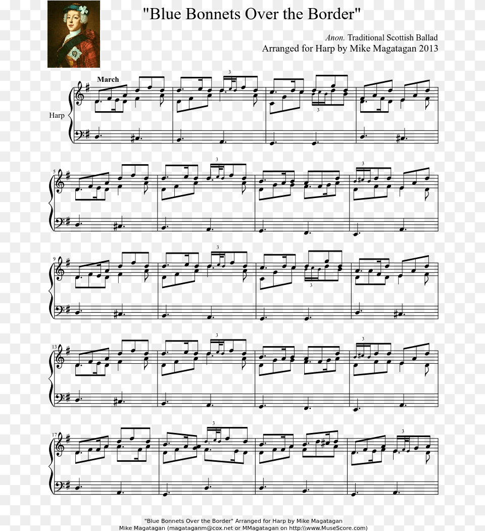 Blue Bonnets Over The Border Sheet Music, Adult, Female, Person, Woman Free Png