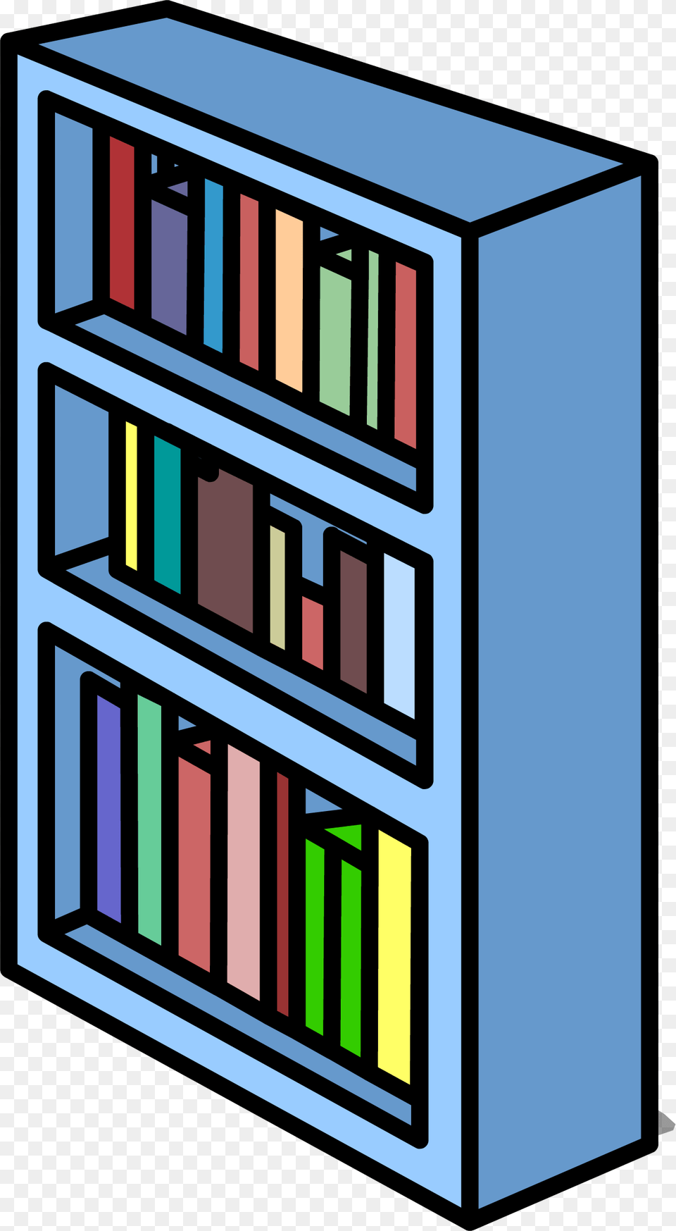 Blue Bookshelf Sprite 007 Bookshelf Sprite, Furniture, Gate, Bookcase, Book Png
