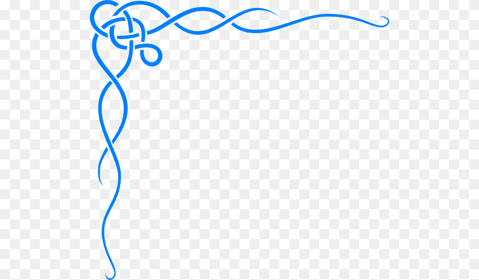Blue Border, Knot, Text Png Image