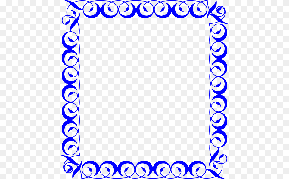 Blue Border Clip Art For Web, Floral Design, Graphics, Pattern Png Image