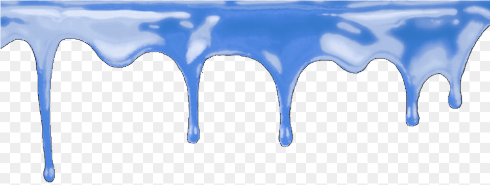 Blue Border Edging Frame Paint Dripping Drip Blue Paint Drip, Ice, Nature, Outdoors, Winter Png Image