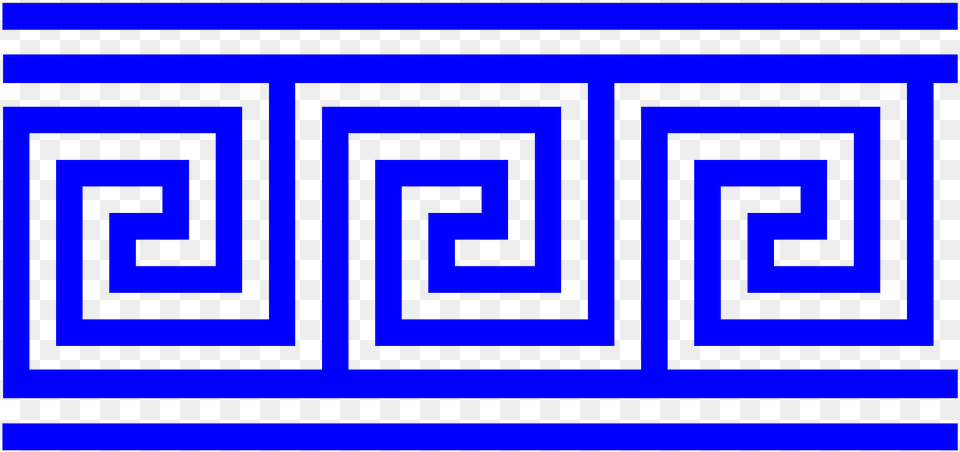 Blue Border Greek Key Pattern Repeating Square Greek Pattern, Scoreboard Png