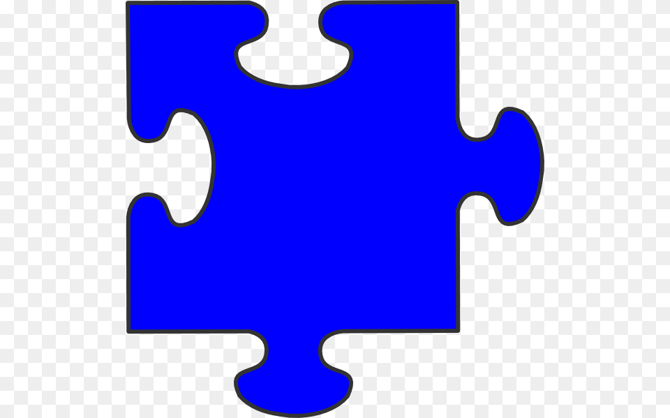 Blue Border Puzzle Piece Clip Art, Game, Jigsaw Puzzle Free Png Download