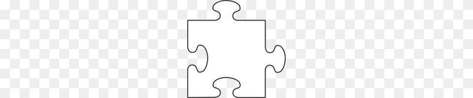 Blue Border Puzzle Piece Top Clip Art For Web, Game, Jigsaw Puzzle Free Transparent Png