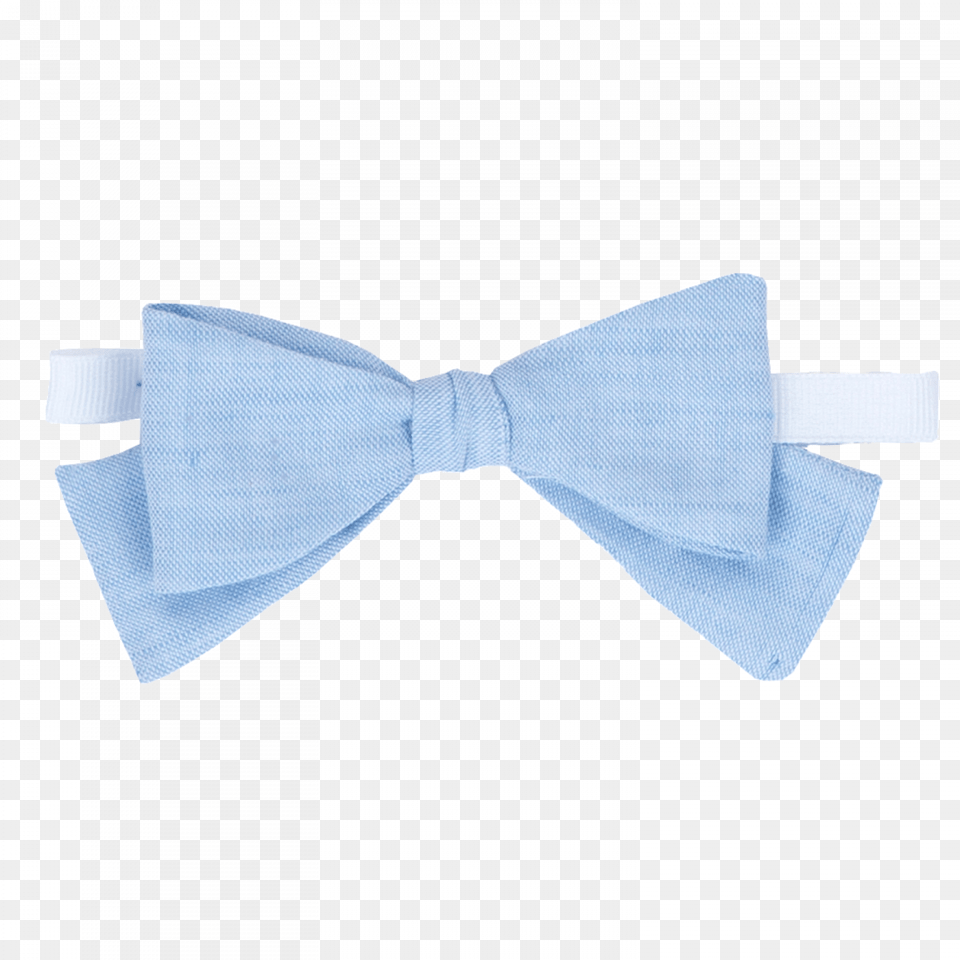 Blue Bow Tie In Mixed Linen Hair Tie, Accessories, Formal Wear, Bow Tie Free Transparent Png