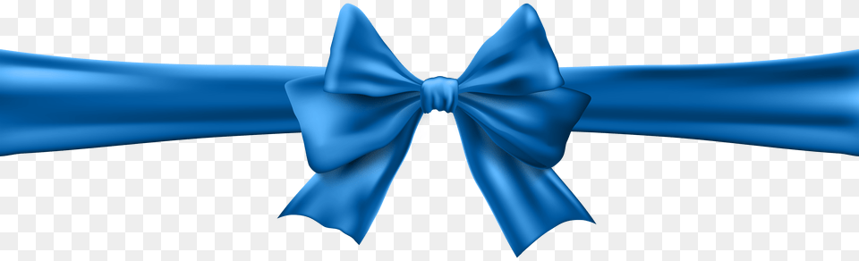 Blue Bow With Ribbon Clip Art, Accessories, Formal Wear, Tie, Bow Tie Free Png Download