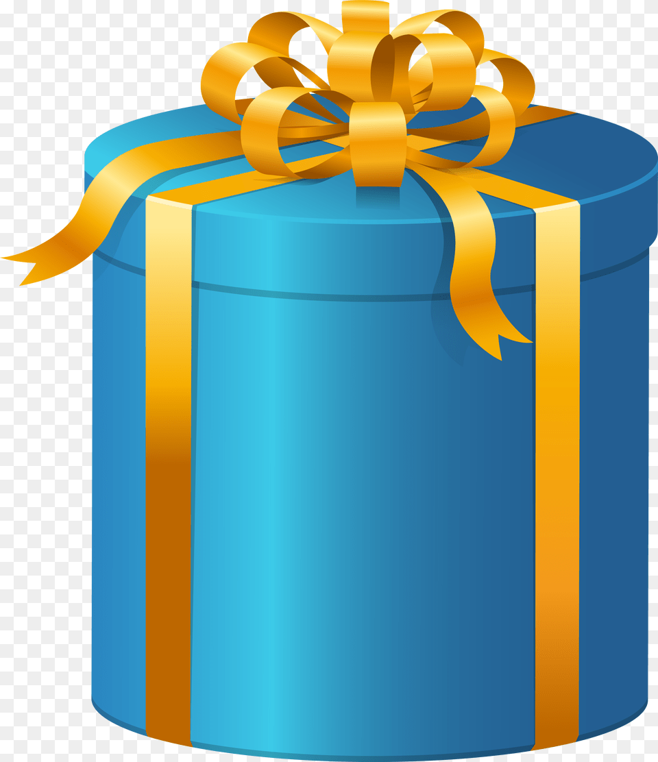 Blue Box Clip Present Clip Art, Gift, Mailbox Png Image