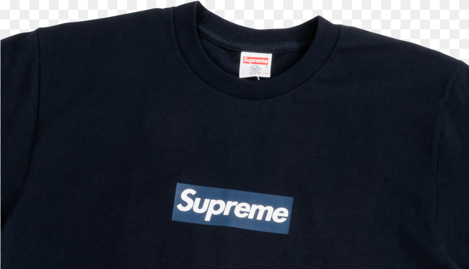 Blue Box Logo Supreme, Clothing, Long Sleeve, Sleeve, T-shirt Png