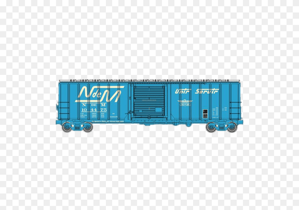Blue Boxcar, Freight Car, Railway, Shipping Container, Transportation Free Transparent Png