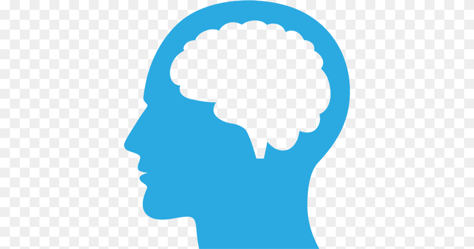 Blue Brain It Mental Healh Icon, City Png Image