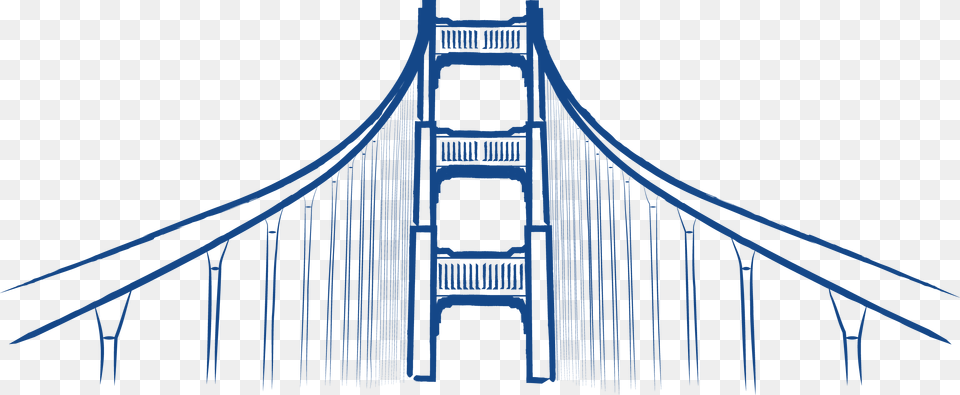 Blue Bridge, Suspension Bridge Free Png