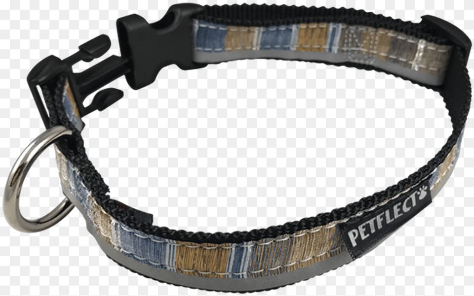 Blue Brown Vertically Striped Dog Collar Bracelet, Accessories, Strap, Bag, Handbag Free Png