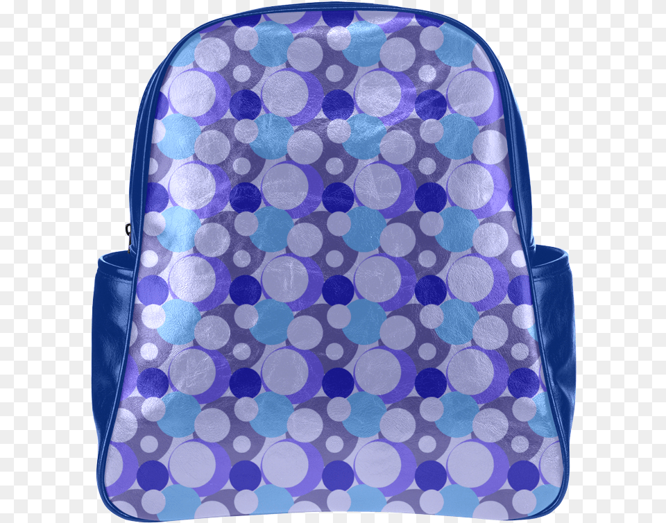 Blue Bubble Pop Multi Pockets Backpack Laptop Bag, Pattern, Clothing, Footwear, Shoe Free Png Download