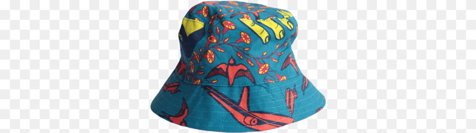 Blue Bucket Hat With Orange Planes Baseball Cap, Clothing, Sun Hat Free Png