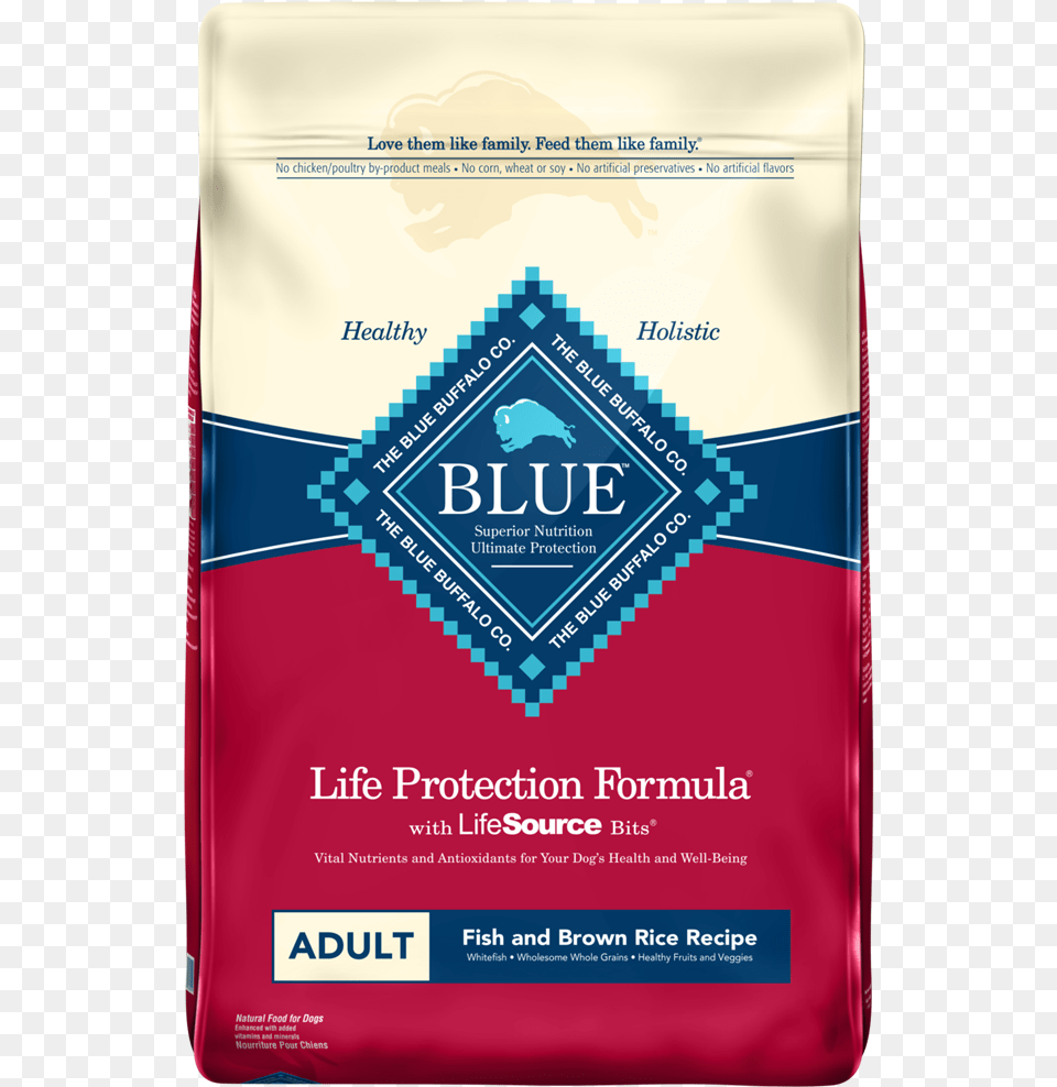 Blue Buffalo Life Protection Adult Fish And Brown Rice Blue Buffalo Senior Dog Food Small, Advertisement, Poster, Powder Png