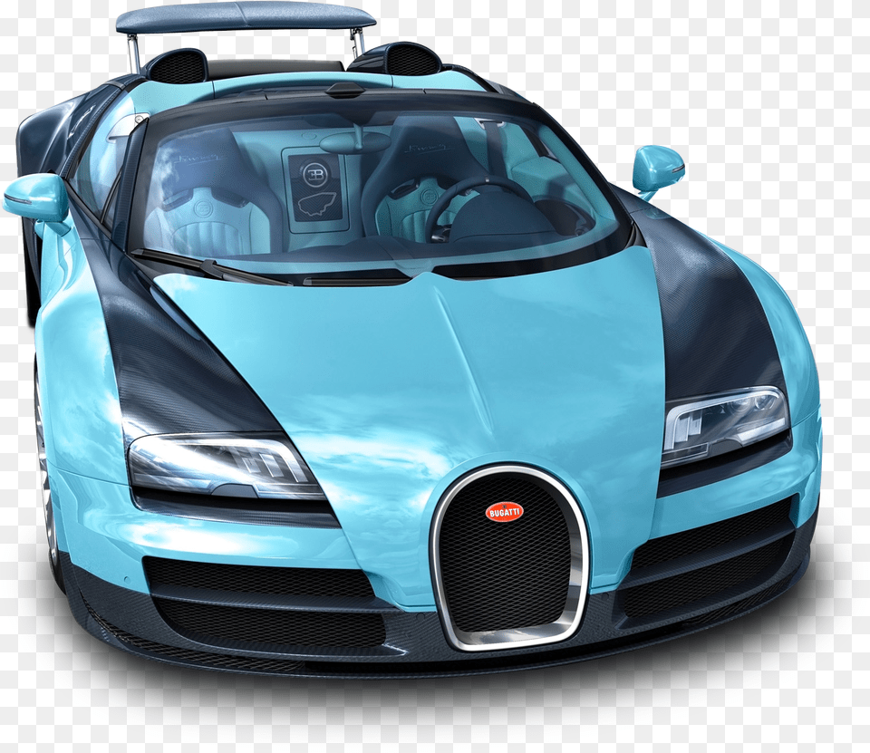 Blue Bugatti Veyron Bugatti Car In America, Transportation, Vehicle, Sports Car, Windshield Free Transparent Png