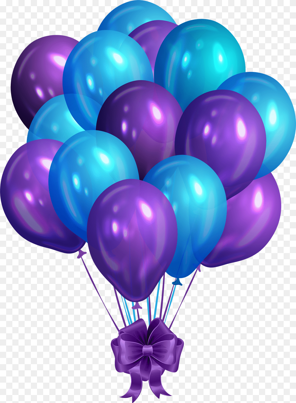 Blue Bunch Of Balloons Clip Art Blue And Purple Balloons Free Png