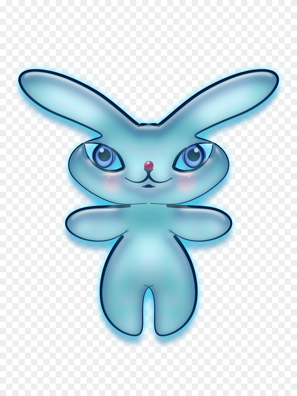 Blue Bunny Clipart, Animal, Mammal, Pet, Cat Png