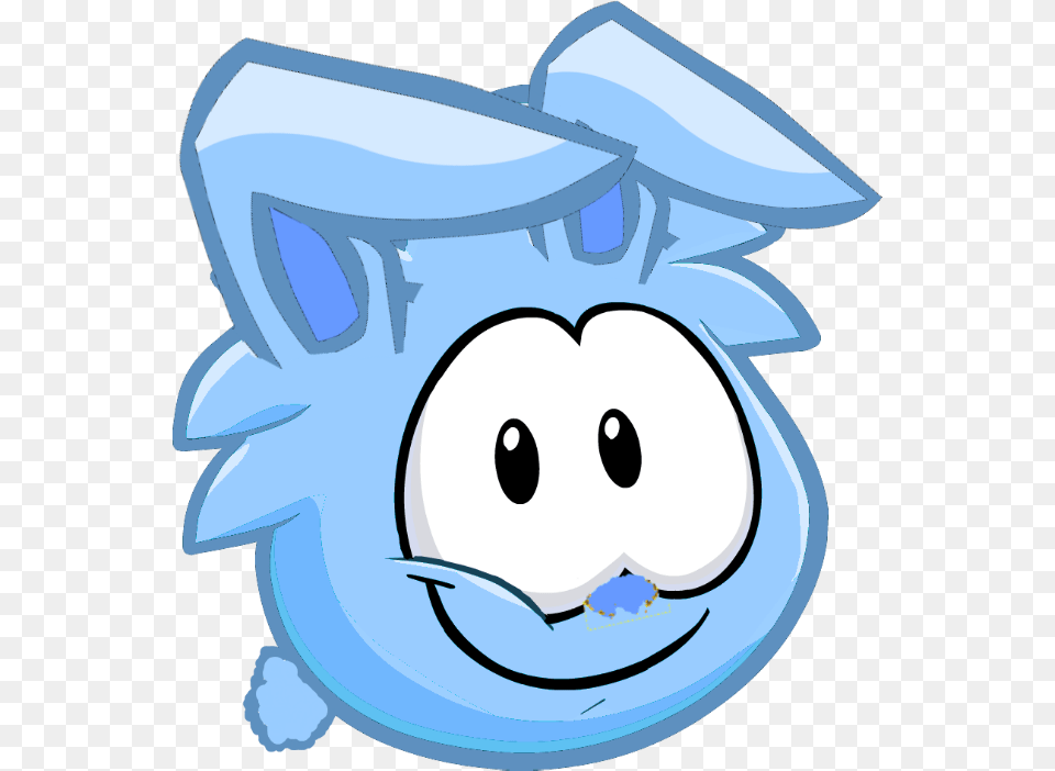 Blue Bunny Puffle Cartoon, Ice, Nature, Outdoors, Leisure Activities Free Png Download