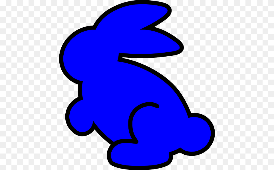 Blue Bunny Svg Clip Arts Blue Bunny Clipart, Animal, Mammal, Rabbit, Smoke Pipe Free Png