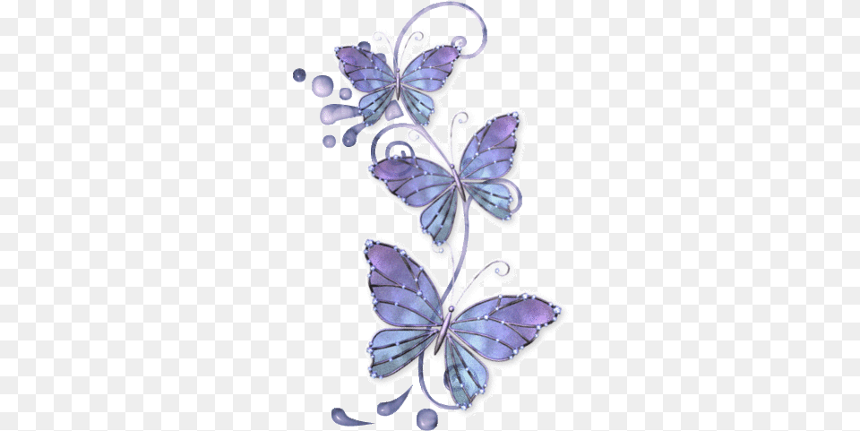 Blue Butterflies Butterfly Photos Purple Watercolor Purple Butterfly, Art, Floral Design, Graphics, Pattern Free Png Download