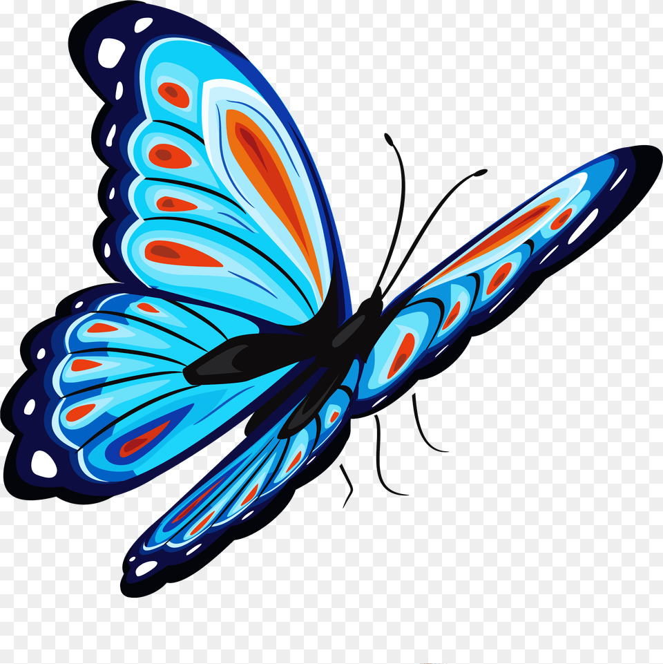 Blue Butterfly Butterfly Hd, Light, Neon, Art, Animal Free Png