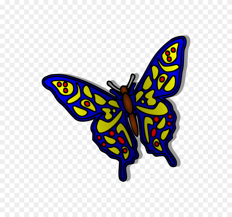 Blue Butterfly Clip Art, Animal, Bee, Insect, Invertebrate Png Image