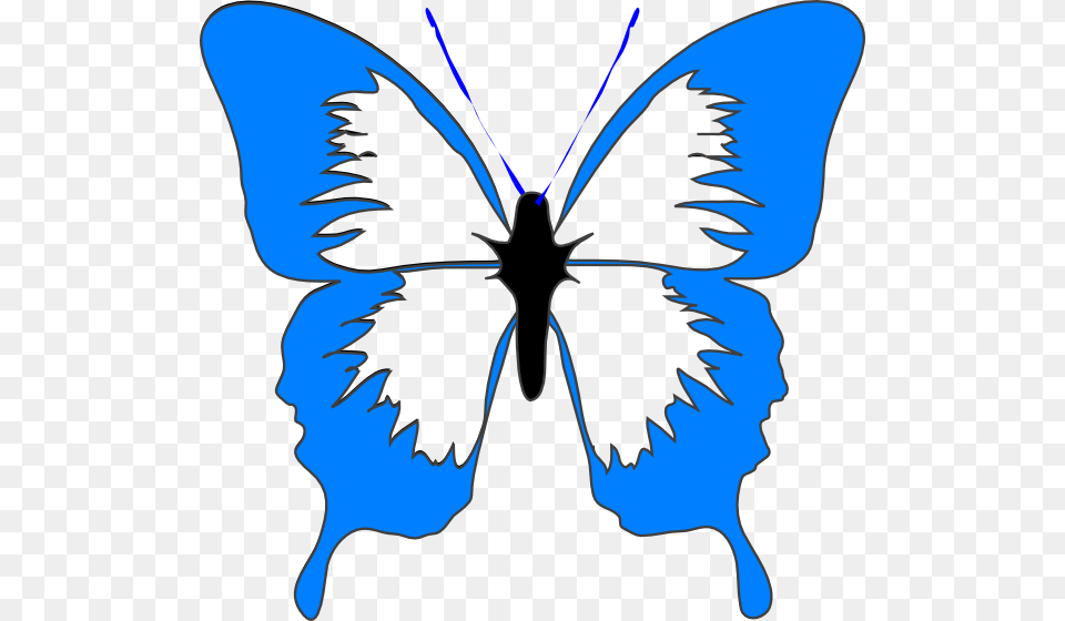 Blue Butterfly Clip Art, Person, Face, Head, Stencil Png Image