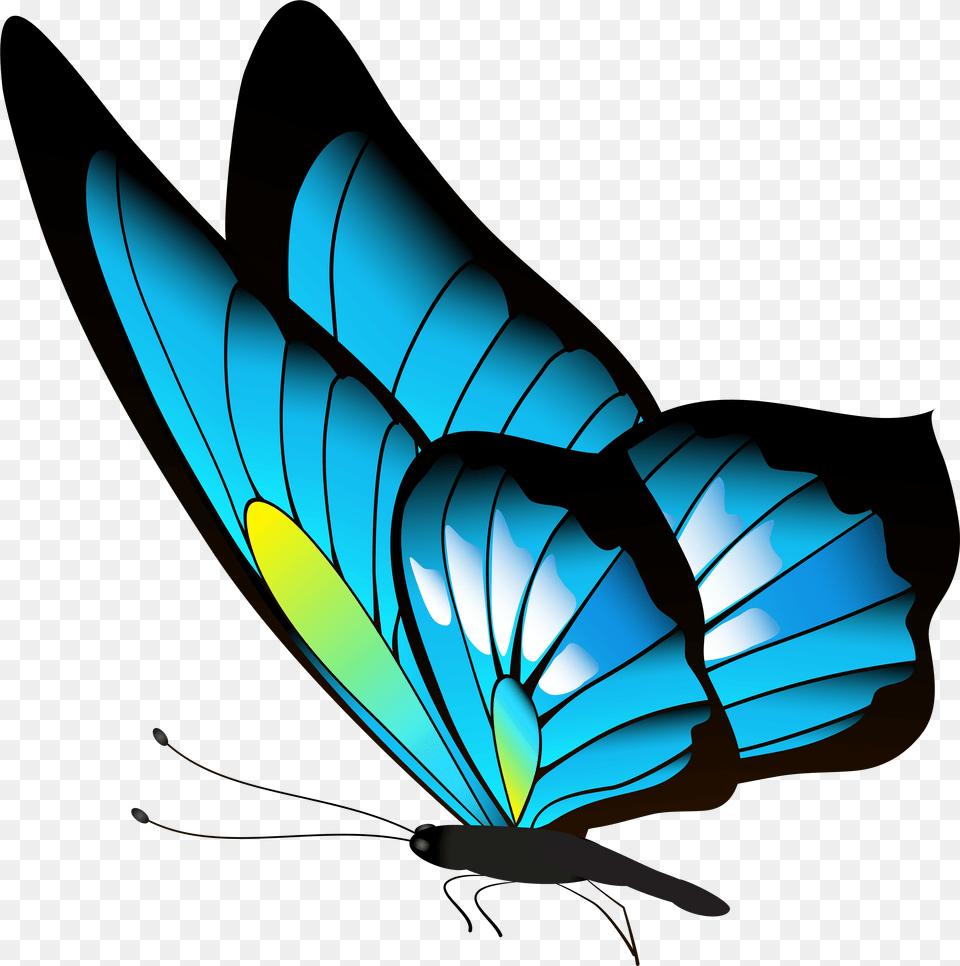 Blue Butterfly Download Borboleta Azul, Animal, Fly, Insect, Invertebrate Free Transparent Png
