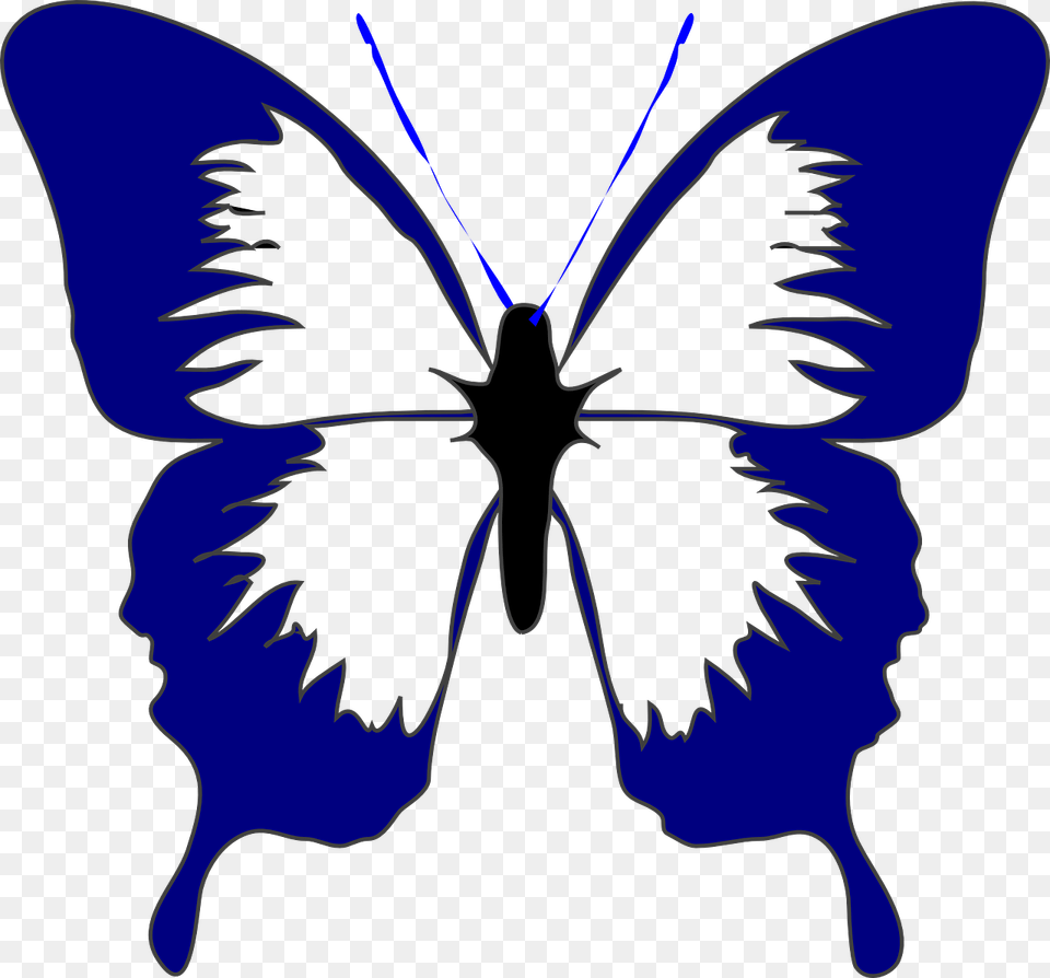 Blue Butterfly Svg Clip Arts Butterfly Cartoon Black And White, Flower, Iris, Plant, Person Free Png