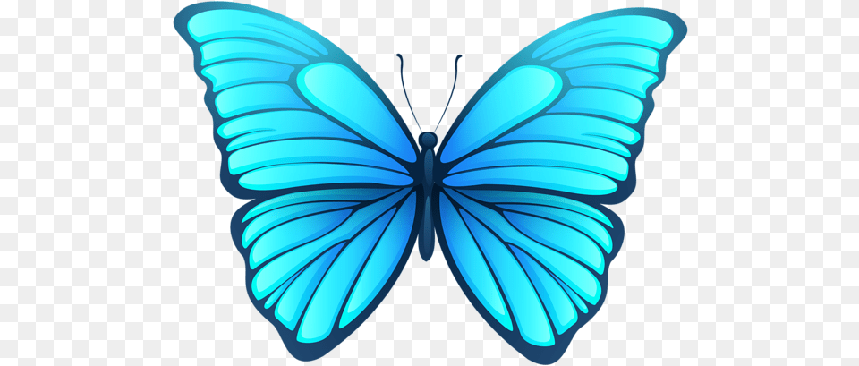 Blue Butterfly Transparent Images Transparent Background Butterfly Clipart, Neon, Light, Invertebrate, Insect Free Png Download