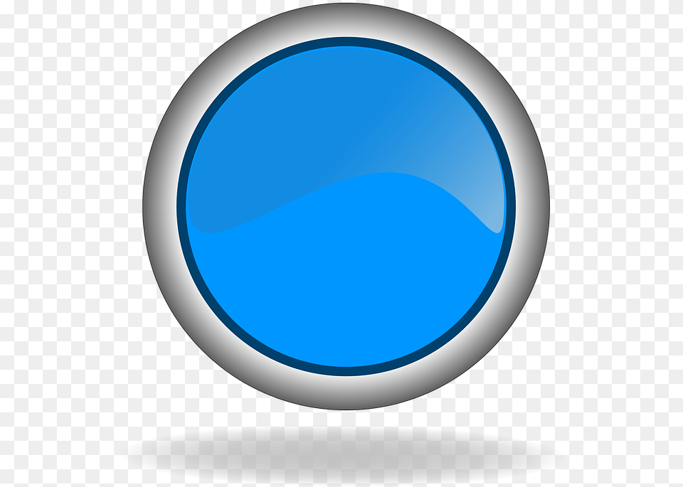Blue Button Web Principe Actif, Sphere, Disk Png