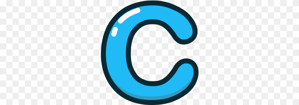 Blue C Letter Lowercase Icon Circle, Horseshoe Free Png Download