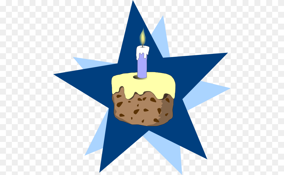 Blue Cake Clip Arts Download, Star Symbol, Symbol, Birthday Cake, Cream Png Image