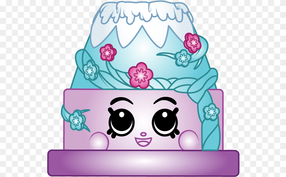 Blue Cake Shopkin, Dessert, Food, Birthday Cake, Cream Free Transparent Png